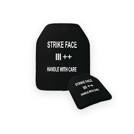 <strong>Ballistic Plate Level III+</strong>:<br>Bullet Protection<br> 7.62x51 mm FMJ, 7.62x39 mm MSC, 5.56x45 mm (M193), 5.56x45 mm (M855)