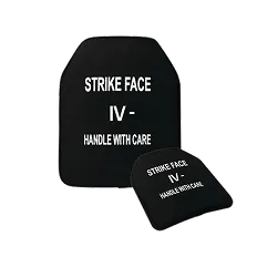 <strong>Ballistic Plate Level IV-</strong>:<br>Bullet Protection<br> 7.62x51 mm FMJ, 7.62x39 mm MSC, 5.56x45 mm (M193), 5.56x45 mm (M855), 5.56x45 mm (M855A1), 7.62x39 API